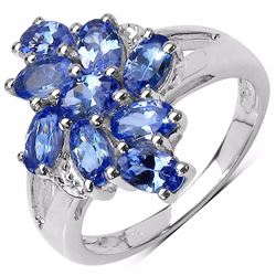 STERLING SILVER TANZANITE RING