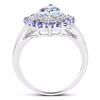 Image 2 : STERLING SILVER AQUAMARINE AND TANZANITE RING