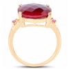 Image 2 : STERLING SILVER CHECKER BOARD RUBY RING