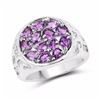 Image 1 : STERLING SILVER AFRICAN AMETHYST RING