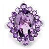 Image 3 : STERLING SILVER BRAZILIAN AMETHYST RING