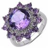 Image 1 : STERLING SILVER AFRICAN AMETHYST RING