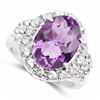 Image 2 : STERLING SILVER AFRICAN AMETHYST RING