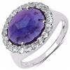 Image 1 : STERLING SILVER AFRICAN AMETHYST RING