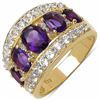 Image 1 : STERLING SILVER AFRICAN AMETHYST RING