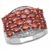 Image 1 : STERLING SILVER ORANGE SAPPHIRE RING