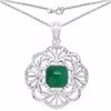 Image 1 : STERLING SILVER SAKOTA EMERALD PENDANT