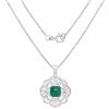 Image 2 : STERLING SILVER SAKOTA EMERALD PENDANT