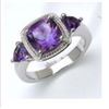 Image 1 : STERLING SILVER AFRICAN AMETHYST RING