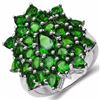 Image 1 : STERLING SILVER CHROME DIOPSIDE RING