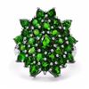 Image 3 : STERLING SILVER CHROME DIOPSIDE RING