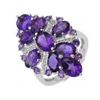 Image 1 : STERLING SILVER AFRICAN AMETHYST RING