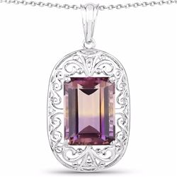 STERLING SILVER AMETRINE PENDANT