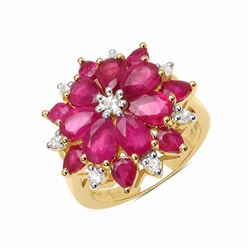 STERLING SILVER RUBY RING