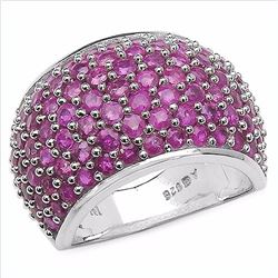 STERLING SILVER RUBY RING