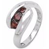 Image 1 : STERLING SILVER GARNET RING