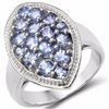 Image 1 : STERLING SILVER TANZANITE RING