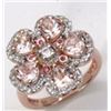 Image 1 : STERLING SILVER MORGANITE RING