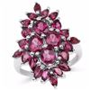 Image 1 : STERLING SILVER RHODOLITE RING