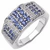 Image 1 : STERLING SILVER AND TANZANITE RING