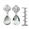 Image 3 : STERLING SILVER GREEN AMETHYST EARRING