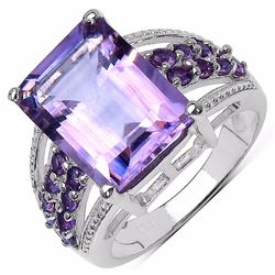 STERLING SILVER BRAZILIAN AMETHYST RING