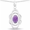 Image 1 : STERLING SILVER AFRICAN AMETHYST PENDANT