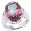 Image 1 : STERLING SILVER MYSTIC QUARTZ RING