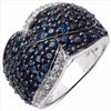 Image 1 : STERLING SILVER BLUE SAPPHIRE RING