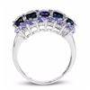 Image 2 : STERLING SILVER KYANITE AND TANZANITE RING