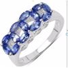 Image 1 : STERLING SILVER TANZANITE RING