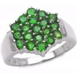 STERLING SILVER CHROME DIOPSIDE RING