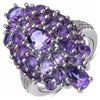 Image 1 : STERLING SILVER AFRICAN AMETHYST RING