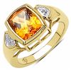 Image 1 : STERLING SILVER MADEIRA CITRINE RING