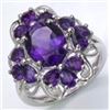 Image 1 : STERLING SILVER AFRICAN AMETHYST RING