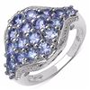 Image 1 : STERLING SILVER TANZANITE RING