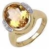 Image 1 : STERLING SILVER CITRINE RING