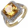 Image 1 : STERLING SILVER CITRINE RING