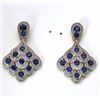 Image 1 : STERLING SILVER SAPPHIRE EARRING