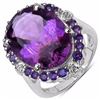 Image 1 : STERLING SILVER AFRICAN AMETHYST RING