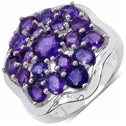 STERLING SILVER AFRICAN AMETHYST RING