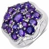 Image 1 : STERLING SILVER AFRICAN AMETHYST RING