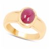 Image 1 : STERLING SILVER CABOCHON RUBY RING