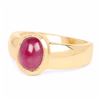 Image 2 : STERLING SILVER CABOCHON RUBY RING