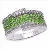 Image 1 : STERLING SILVER CHROME DIOPSIDE RING