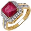 Image 1 : STERLING SILVER OCTAGON RUBY RING