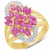 Image 1 : STERLING SILVER RUBY RING