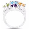 Image 2 : STERLING SILVER MULTI STONE RING
