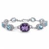 Image 1 : STERLING SILVER BRAZIL AMETHYST BRACELET