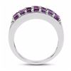Image 2 : STERLING SILVER AMETHYST BAGUETTE RING